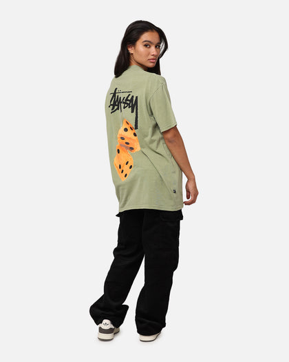 Stüssy Fuzzy Dice T-Shirt Pigment Artichoke