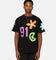 X-Large Flower And Peace T-Shirt Black