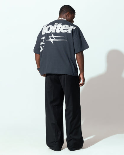 Loiter Flowerbed Box T-Shirt Charcoal