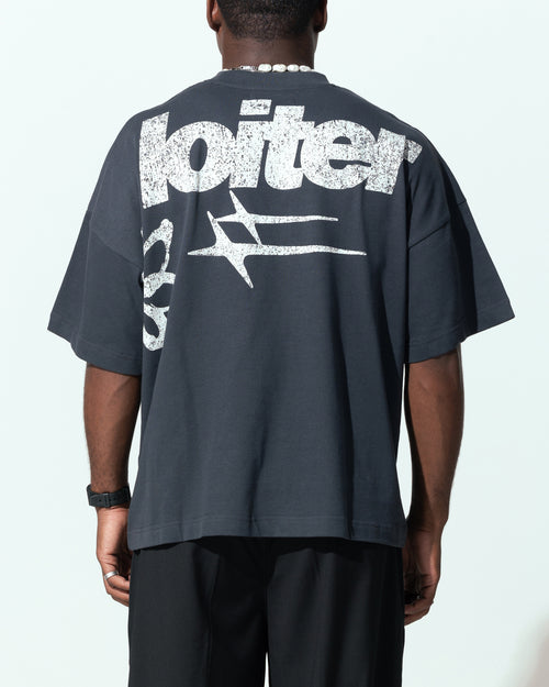 Loiter Flowerbed Box T-Shirt Charcoal