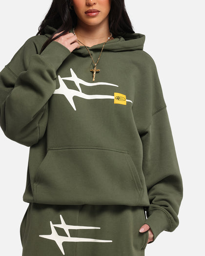 Loiter Hybrid Premium Hoodie Olive