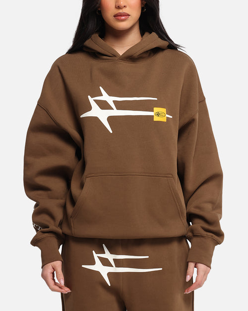 Loiter Hybrid Premium Hoodie Brown