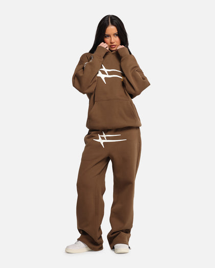 Loiter Hybrid Premium Hoodie Brown