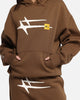 Loiter Hybrid Premium Hoodie Brown