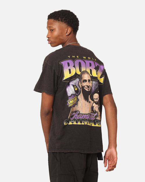 UFC By Goat Crew Khamzat Chimaev Borz Vintage T-Shirt Black Wash