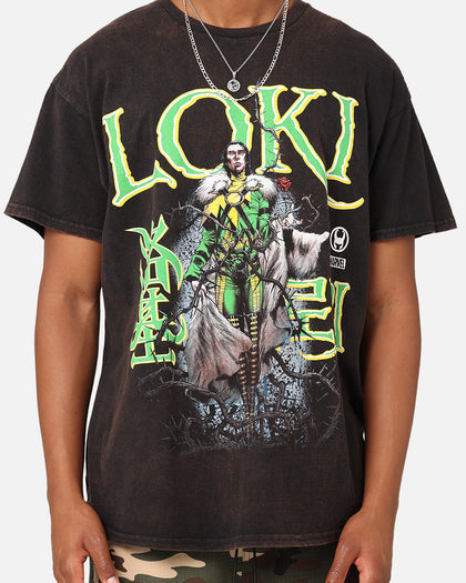 Marvel Loki Rising Vintage T-Shirt Black Wash