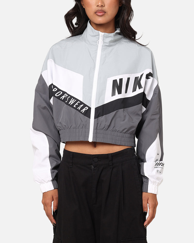 Nike Women's Sportswear Woven Street Jacket Iron Grey/Light Pumice/White