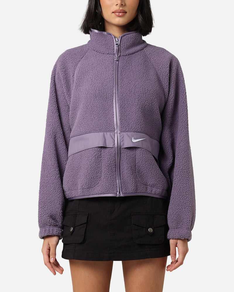 Nike Women's Sportswear Sherpa Jacket Daybreak/Oxygen Purple
