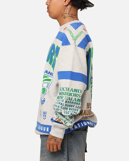 Mitchell & Ness New Zealand Warriors Team Crewneck Grey Marle