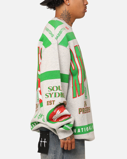 Mitchell & Ness South Sydney Rabbitohs Team Crewneck Grey Marle