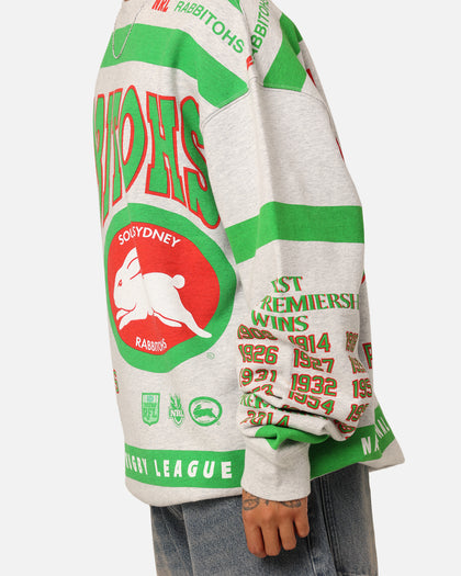 Mitchell & Ness South Sydney Rabbitohs Team Crewneck Grey Marle