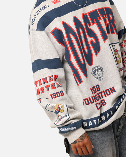 Mitchell & Ness Sydney Roosters Team Crewneck Grey Marle