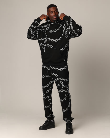 Saint Morta Chain Hoodie Black/Black