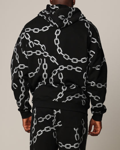 Saint Morta Chain Hoodie Black/Black