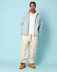 Carré Fragment Reversible Jacket Light Blue Denim
