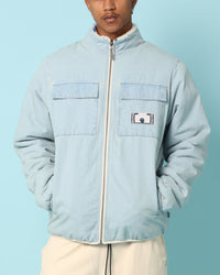 Carré Fragment Reversible Jacket Light Blue Denim