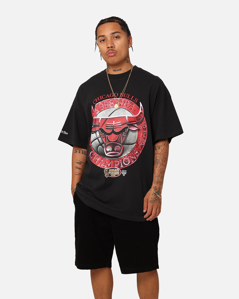 Mitchell & Ness Chicago Bulls 1998 Game 6 T-Shirt Faded Black