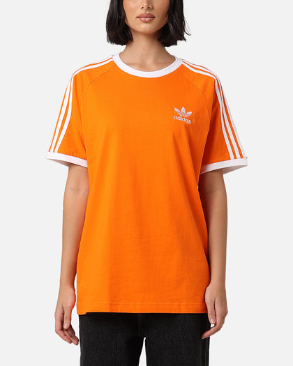 Adidas 3-Stripes T-Shirt Orange Culture Kings