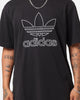 Adidas Outline Trefoil T-Shirt Black
