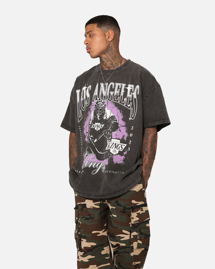 Culture Kings X NHL Los Angeles Kings Global Series Team Vintage Heavyweight T-Shirt Black