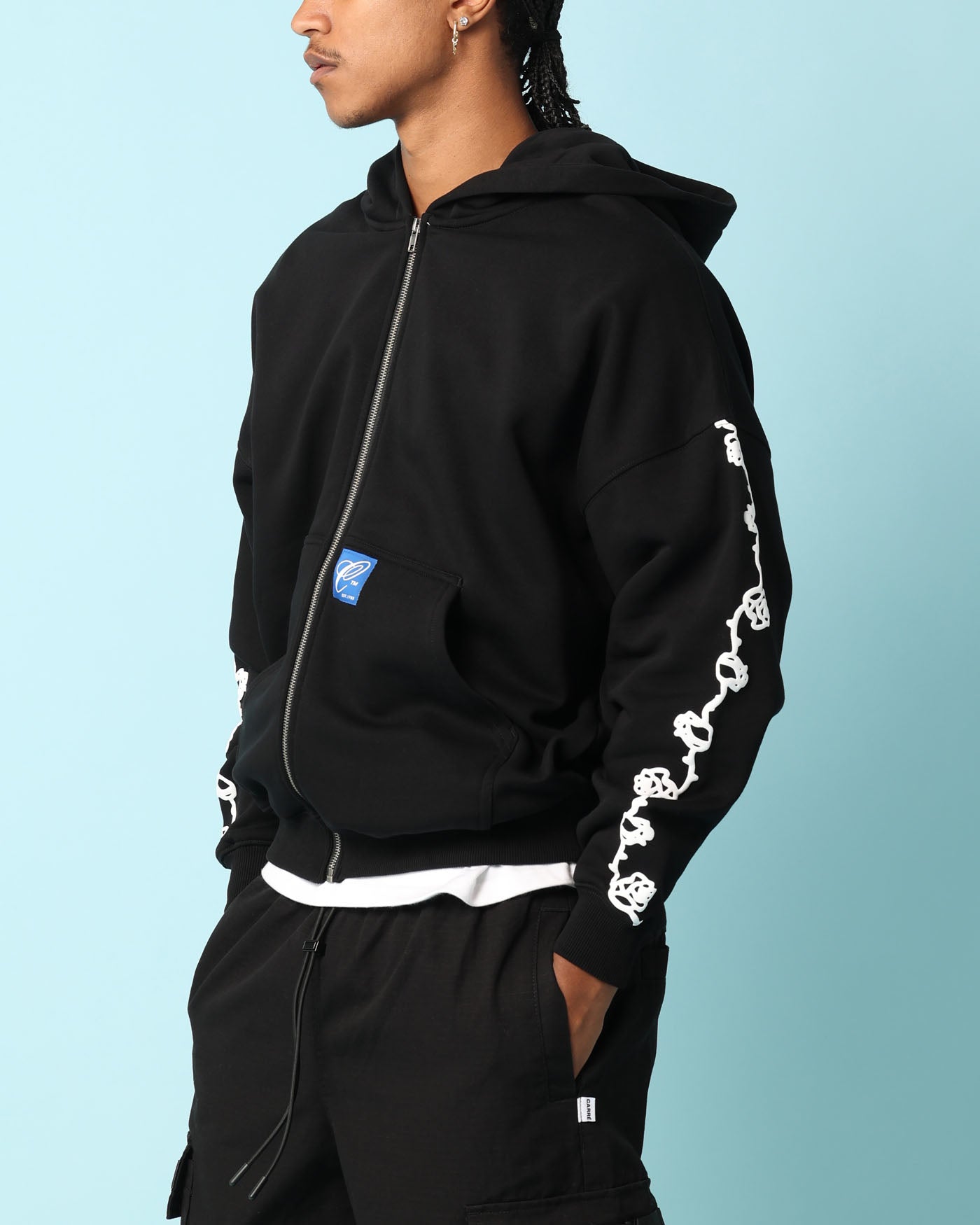 Carré Rosebowl Zip Up Hoodie Black | Culture Kings