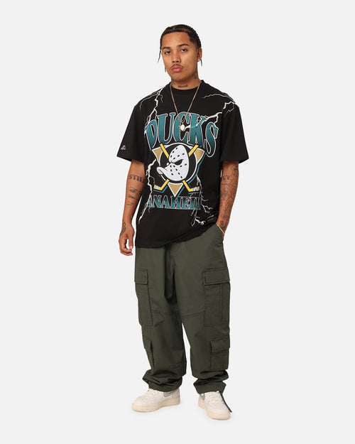 Majestic Athletic Anaheim Ducks Team Lightning Helmet T-Shirt Black