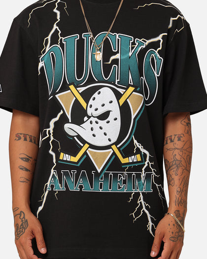 Majestic Athletic Anaheim Ducks Team Lightning Helmet T-Shirt Black