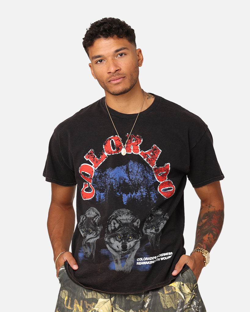 American Thrift Colorado Wolf Vintage T-Shirt Black Wash | Culture Kings