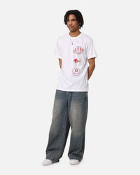 Jordan Brand Logo Stack T-Shirt White/Gym Red