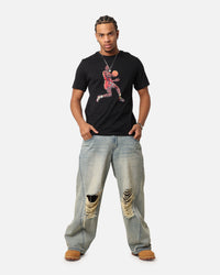 Jordan Flight Essentials Graffiti Crewneck T-Shirt Black/White