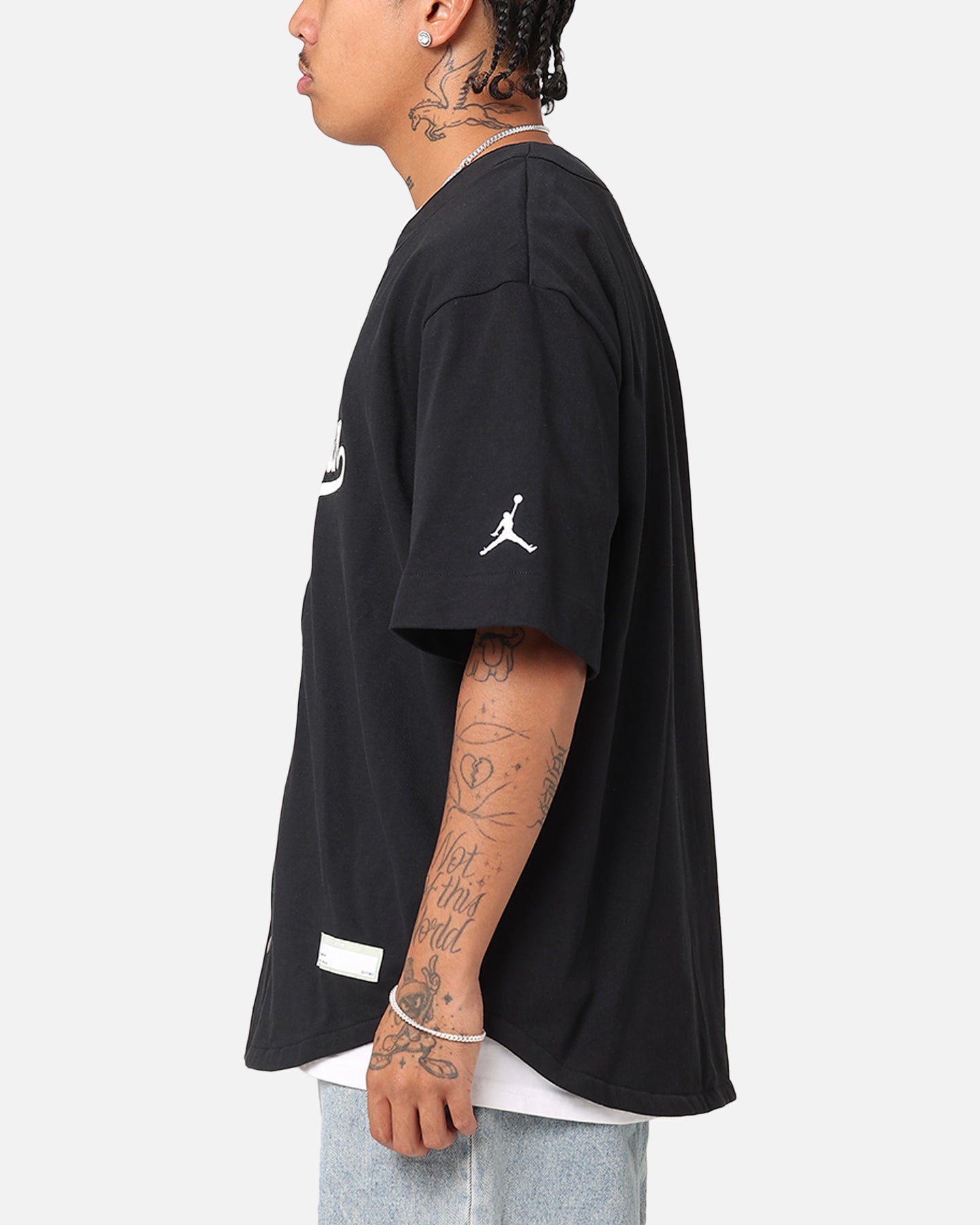 Jordan Flight MVP Statement Baseball Top Black/White | Culture Kings