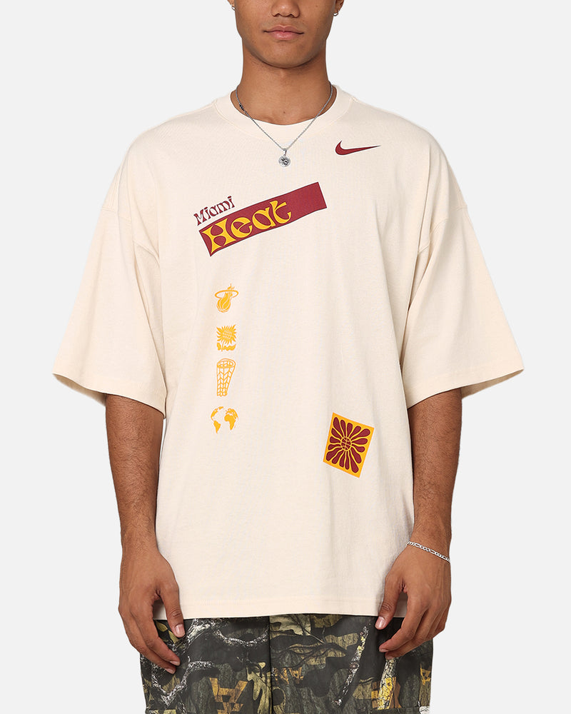 Nike Miami Heat NBA Courtside Oversized T-Shirt Pure