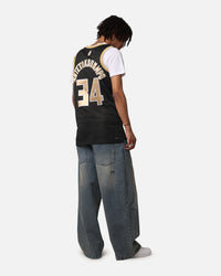 Nike Giannis Antetokounmpo Milwaukee Bucks Dri-FIT 2024 Select Series Jersey Black/Gold