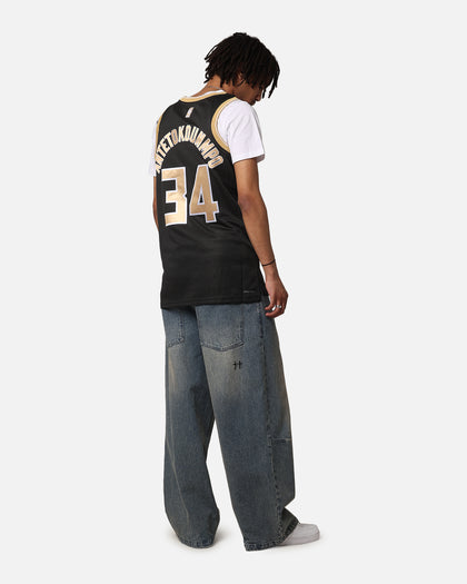 Nike Giannis Antetokounmpo Milwaukee Bucks Dri-FIT 2024 Select Series Jersey Black/Gold