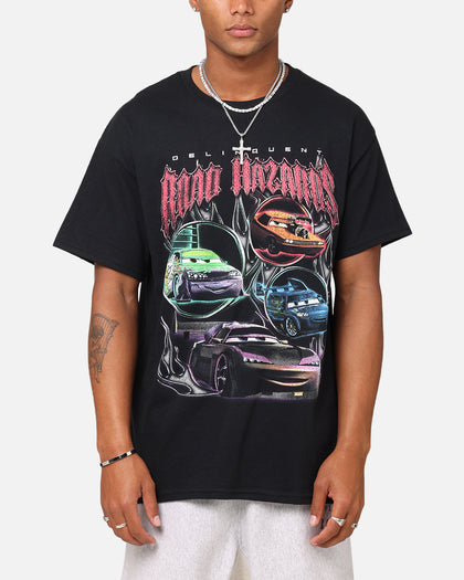 Goat Crew Pixar Cars Delinquent Road Hazards T-Shirt Black