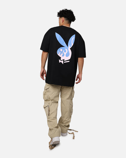 Playboy By Culture Kings Lit Bunny T-Shirt Black