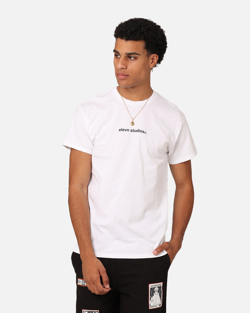 Elevn Clothing Co Textual T-Shirt White