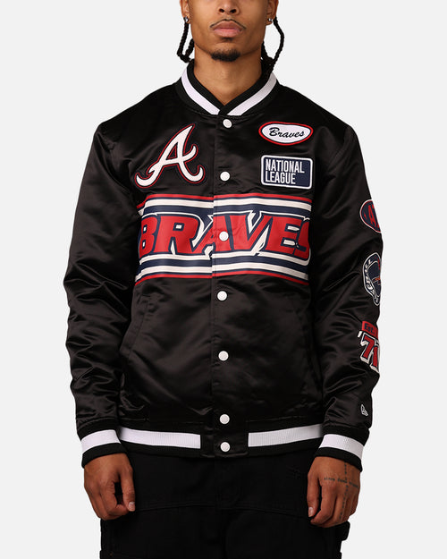 New Era Atlanta Braves 2024 Rally Drive Jacket Black/White