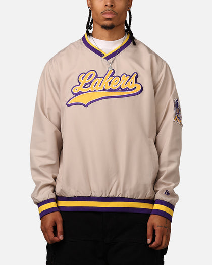 New Era Los Angeles Lakers Sports Classics Pullover Windbreaker Stone/OTC