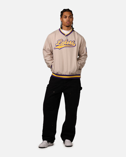 New Era Los Angeles Lakers Sports Classics Pullover Windbreaker Stone/OTC