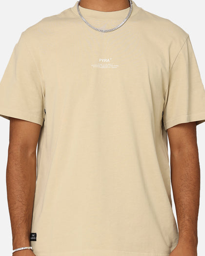 Pyra Stacked Logo T-Shirt Mushroom
