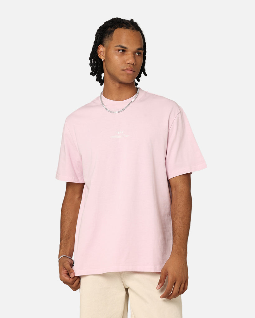 Pyra Stacked Logo T-Shirt Dusty Pink | Culture Kings