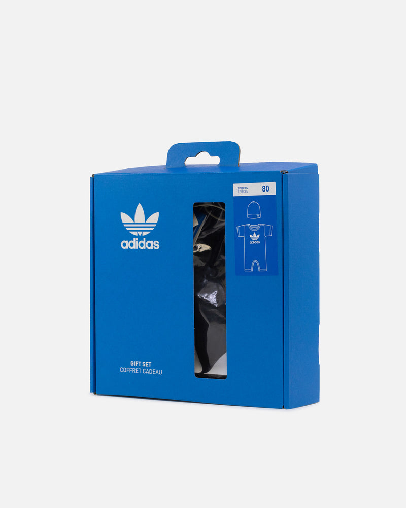 Adidas Infants' Jumpsuit and Beanie Gift Set Black
