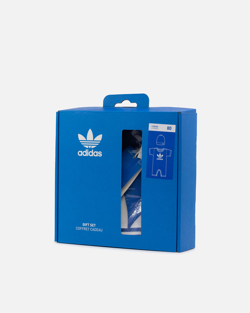 Adidas Infants' Jumpsuit and Beanie Gift Set Bluebird