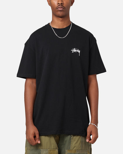 Stussy Gold Lion T-Shirt Black