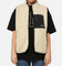 X-Girl Women's Reversible Core Sherpa Vest Cream