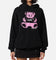 X-Girl Women's Teddy Oversized Hoodie Black