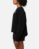 Stussy Women's Fuzzy Dice Oversized Crewneck Pigment Black