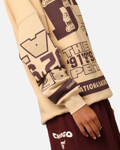 Mitchell & Ness Women's Chicago Bulls League Crewneck Warm Sand