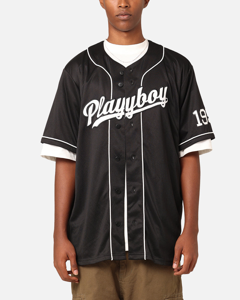 Playboy Bunny Baseball Jersey Black